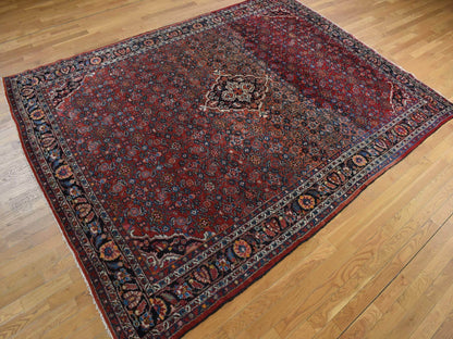 Red 8'5" x 11'3" Tribal Hand knotted Wool Rug - Sku: O078163