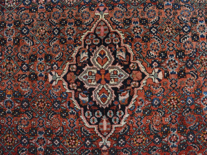 Red 8'5" x 11'3" Tribal Hand knotted Wool Rug - Sku: O078163