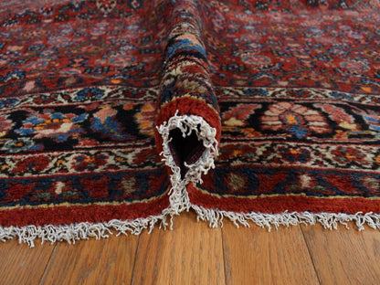Red 8'5" x 11'3" Tribal Hand knotted Wool Rug - Sku: O078163