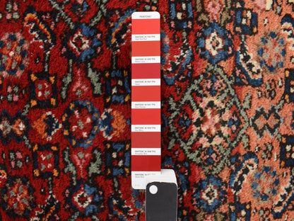 Red 8'5" x 11'3" Tribal Hand knotted Wool Rug - Sku: O078163