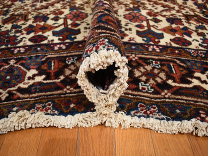 Red 10'9" x 22'5" Heriz Hand knotted Wool Rug - Sku: O078172