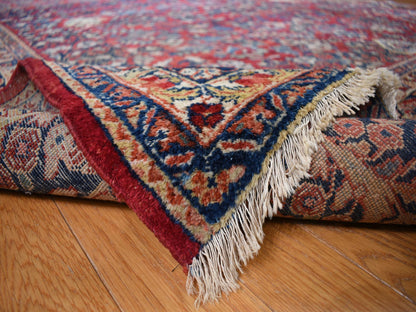 Sarouk Antique hand-knotted wool rug in Red, 9'0" x 19'4", SKU O078173