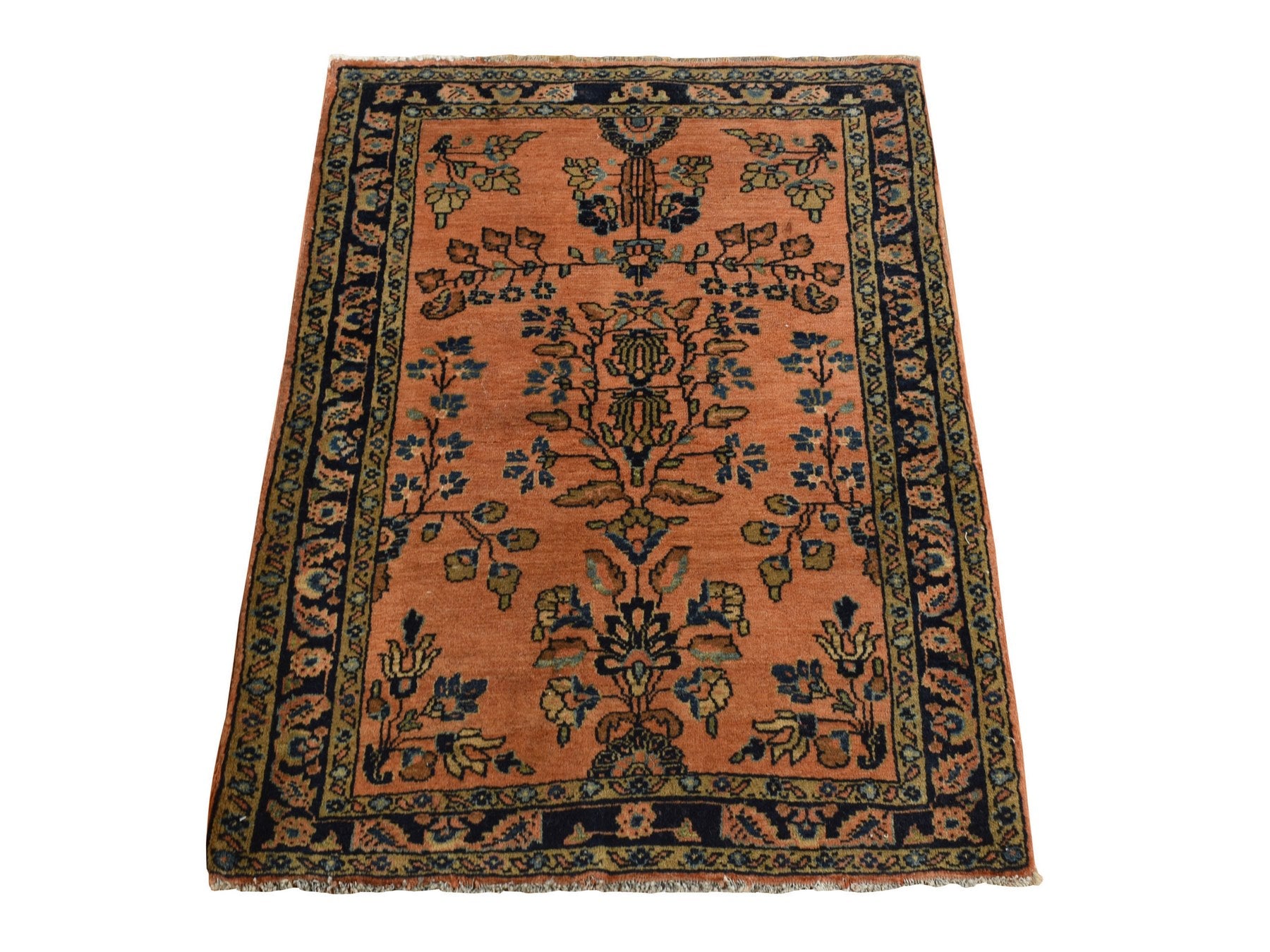 Sarouk Antique hand-knotted wool rug in Red, 1'10" x 2'8", SKU O078186