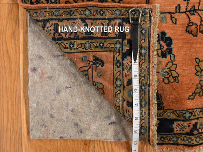 Red 1'10" x 2'8" Antique Hand knotted Wool Rug - Sku: O078186