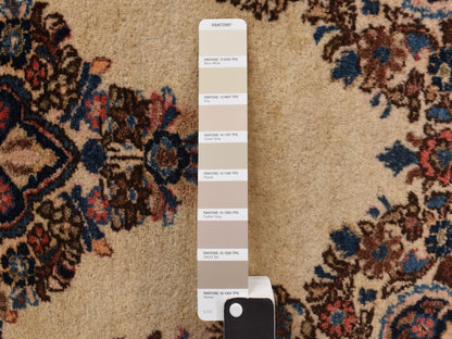 Ivory 2'0" x 4'0" Antique Hand knotted Wool Rug - Sku: O078193