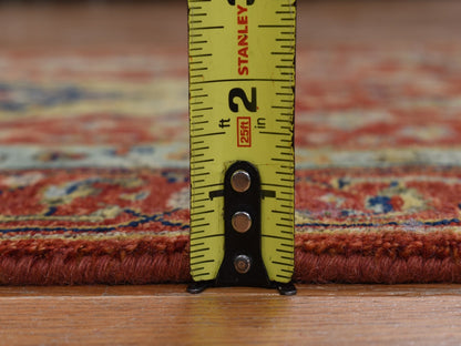 Red 2'7" x 17'7" Traditional Hand knotted Wool Rug - Sku: O078209