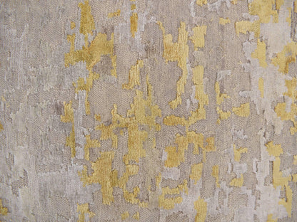 Modern / Contemporary hand-knotted wool runner in Beige, 2'7" x 11'9", SKU O078210