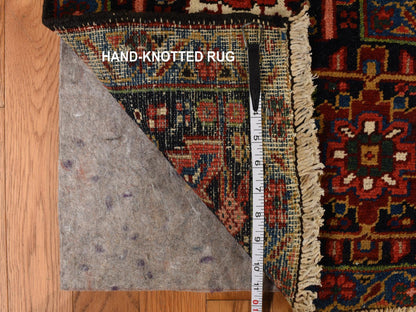 Red 11'0" x 14'7" Antique Hand knotted Wool Rug - Sku: O078226