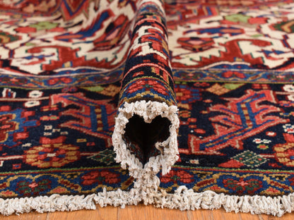 Red 11'0" x 14'7" Antique Hand knotted Wool Rug - Sku: O078226