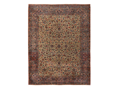 Yellow 8'9" x 11'5" Persian Hand knotted Wool Rug - Sku: O078228