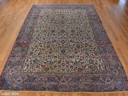 Yellow 8'9" x 11'5" Persian Hand knotted Wool Rug - Sku: O078228