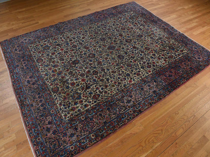 Yellow 8'9" x 11'5" Persian Hand knotted Wool Rug - Sku: O078228