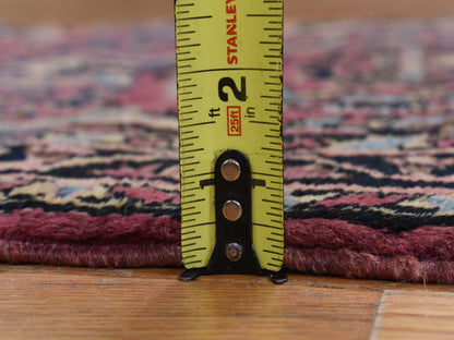 Purple 2'7" x 13'4" Persian Hand knotted Wool Rug - Sku: O078231