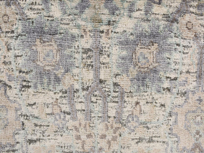 Ivory 3'0" x 5'2" Transitional Hand knotted Wool/Silk Rug - Sku: O078244