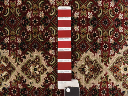 Red 2'7" x 12'0" Traditional Hand knotted Wool Rug - Sku: O078247