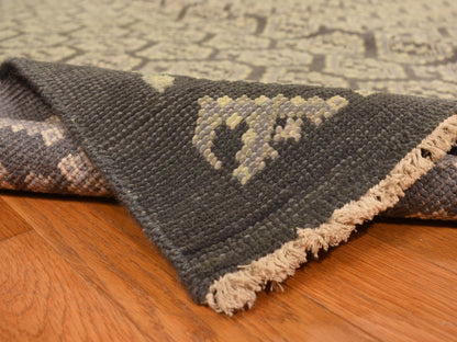 Grey 11'8" x 15'0" Oushak And Peshawar Hand knotted Wool Rug - Sku: O078262