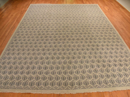 Ivory 11'8" x 14'9" Oushak And Peshawar Hand knotted Wool Rug - Sku: O078264