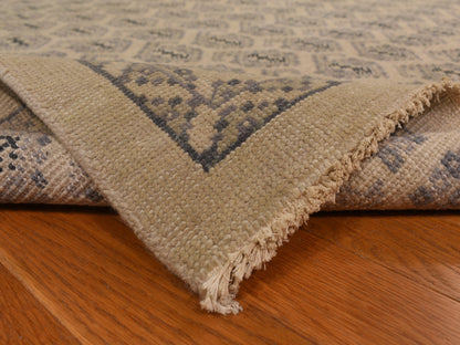 Ivory 11'8" x 14'9" Oushak And Peshawar Hand knotted Wool Rug - Sku: O078264