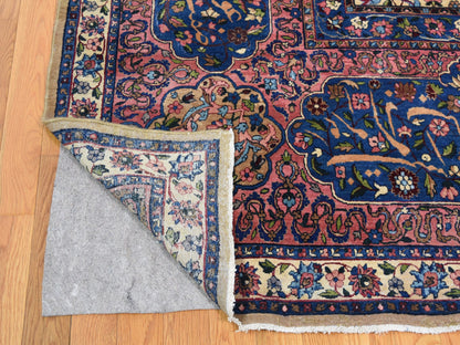 Ivory 13'5" x 19'8" Antique Hand knotted Wool Rug - Sku: O078265