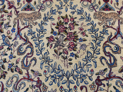 Ivory 13'5" x 19'8" Antique Hand knotted Wool Rug - Sku: O078265