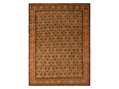 Tabriz Antique hand-knotted wool rug in Brown, 8'3" x 11'5", SKU O078266