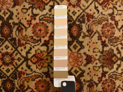 Tabriz Antique hand-knotted wool rug in Brown, 8'3" x 11'5", SKU O078266