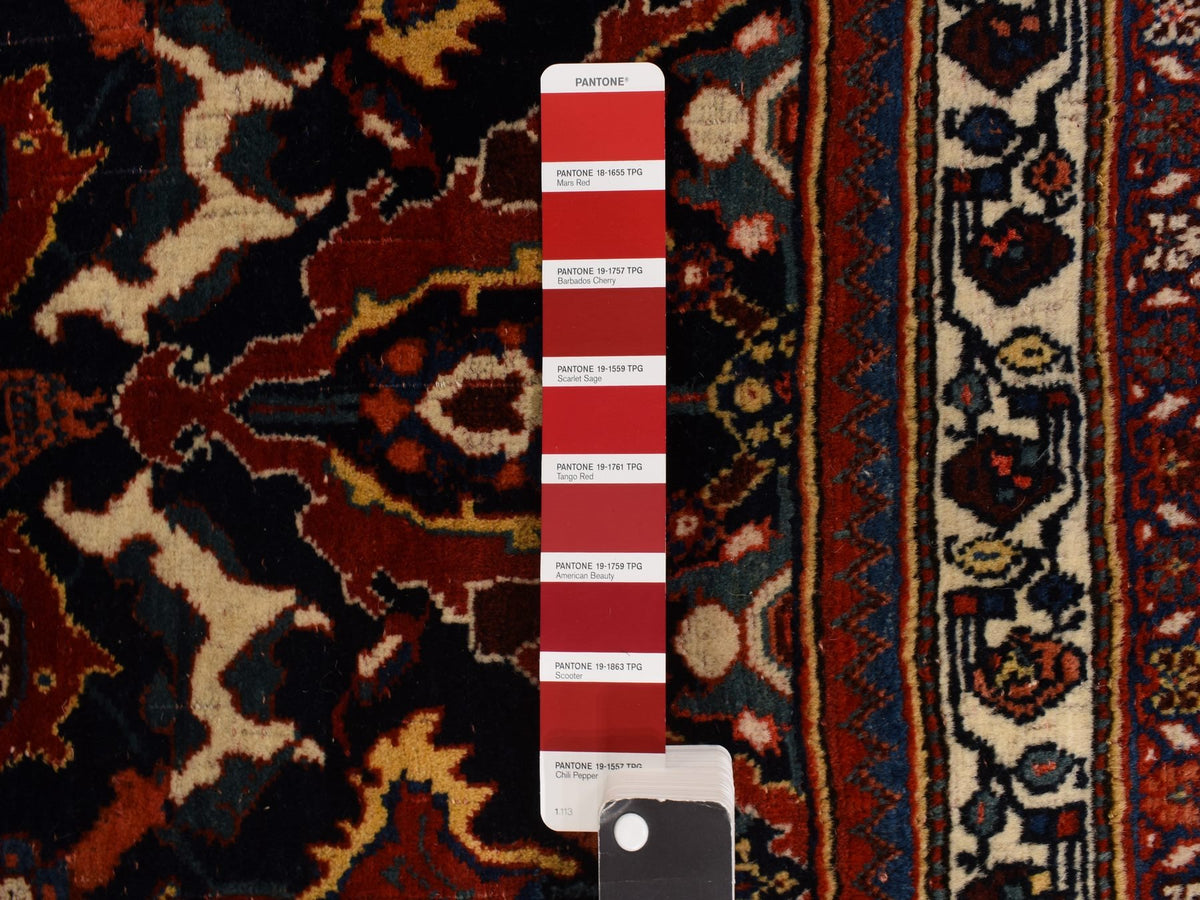 Bijar Persian hand-knotted wool rug in Blue, 12'6" x 20'1", SKU O078272