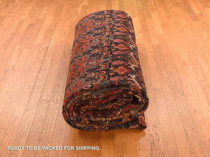 Bijar Persian hand-knotted wool rug in Blue, 12'6" x 20'1", SKU O078272