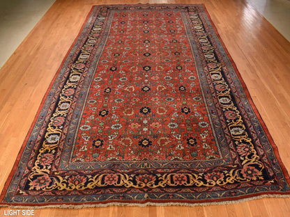 Red 11'2" x 18'5" Antique Hand knotted Wool Rug - Sku: O078275