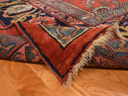 Red 11'2" x 18'5" Antique Hand knotted Wool Rug - Sku: O078275