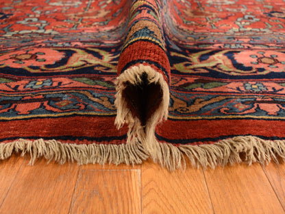 Red 11'2" x 18'5" Antique Hand knotted Wool Rug - Sku: O078275