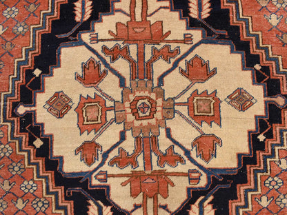 Red 12'6" x 19'6" Antique Hand knotted Wool Rug - Sku: O078276