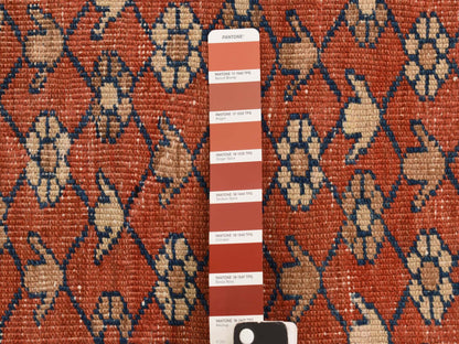 Red 12'6" x 19'6" Antique Hand knotted Wool Rug - Sku: O078276
