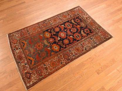 Orange 4'0" x 6'2" Antique Hand knotted Wool Rug - Sku: O078284