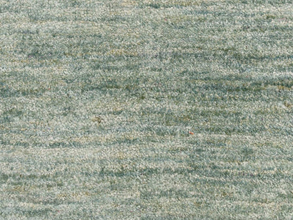 Modern / Contemporary hand-knotted silk rug in Green, 2'0" x 3'0", SKU O078292