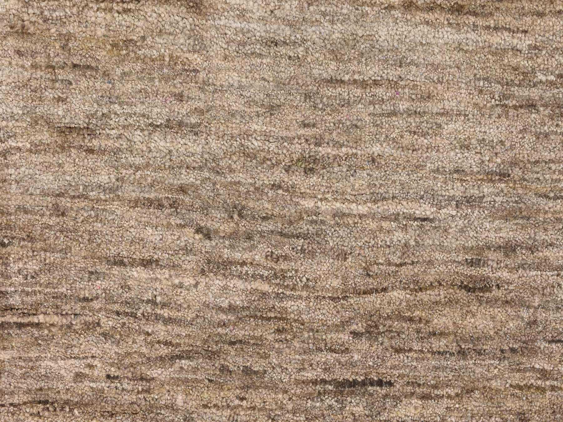 Modern / Contemporary hand-knotted silk rug in Brown, 2'0" x 3'0", SKU O078293