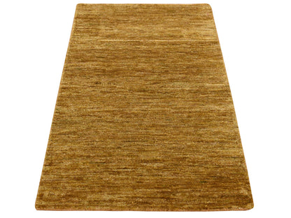 Modern / Contemporary hand-knotted silk rug in Brown, 2'0" x 3'1", SKU O078298