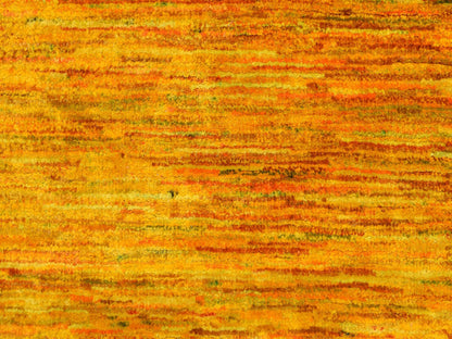 Yellow 2'1" x 3'0" Modern / Contemporary Hand knotted Silk Rug - Sku: O078300