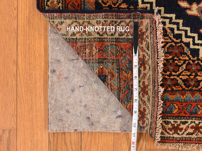 Red 4'6" x 6'7" Antique Hand knotted Wool Rug - Sku: O078302