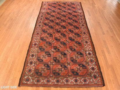 Red 6'3" x 13'3" Tribal Hand knotted Wool Rug - Sku: O078304