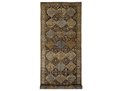 Yellow 6'8" x 19'3" Antique Hand knotted Wool Rug - Sku: O078322