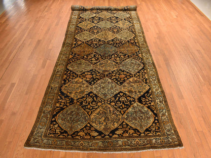Antique hand-knotted wool runner in Yellow, 6'8" x 19'3", SKU O078322
