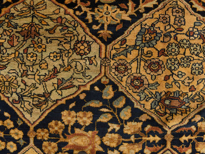 Yellow 6'8" x 19'3" Antique Hand knotted Wool Rug - Sku: O078322