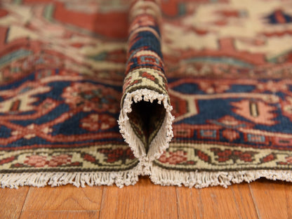 Red 9'2" x 14'0" Antique Hand knotted Wool Rug - Sku: O078327