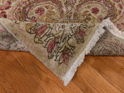 Ivory 11'7" x 19'3" Antique Hand knotted Wool Rug - Sku: O078329