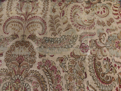 Ivory 11'7" x 19'3" Antique Hand knotted Wool Rug - Sku: O078329
