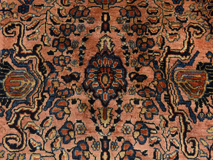 Red 9'10" x 13'7" Antique Hand knotted Wool Rug - Sku: O078330