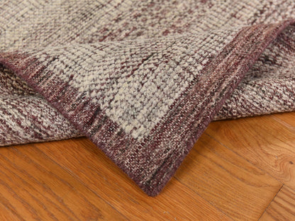 Red 10'0" x 14'0" Modern / Contemporary Hand knotted Wool Rug - Sku: O078331