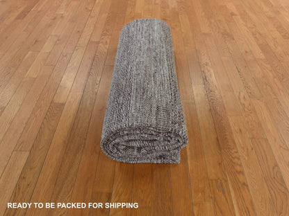 Red 10'0" x 14'0" Modern / Contemporary Hand knotted Wool Rug - Sku: O078331