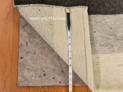 Multicolored 2'0" x 3'0" Modern / Contemporary Hand knotted Wool Rug - Sku: O078341